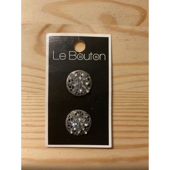 Le Bouton Crystal Round Button Set 3/4" (19mm) Blumenthal Lansing - Picture 1 of 2